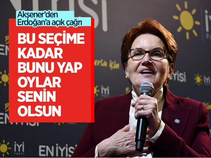 Meral Akşener'den Erdoğan'a: