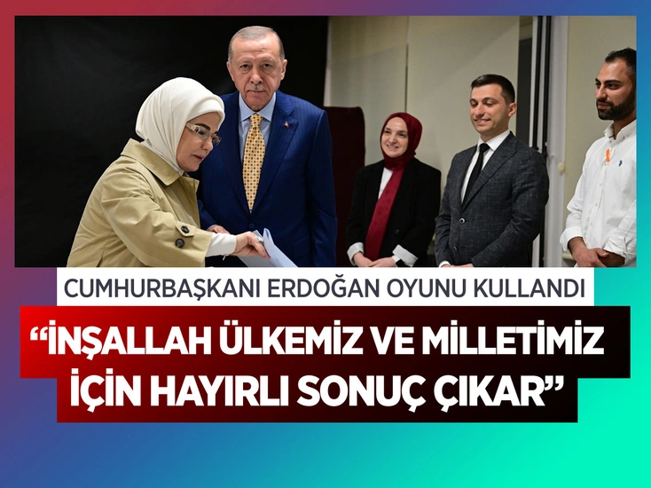 Cumhurbaşkanı Erdoğan oyunu Üsküdar'da kullandı!