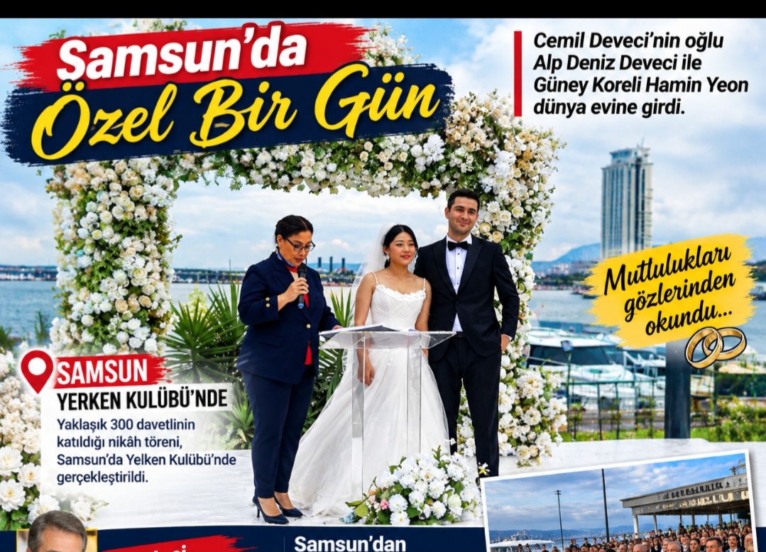 Samsun’da Türk–Kore Kültürünü Buluşturan Nikah Töreni