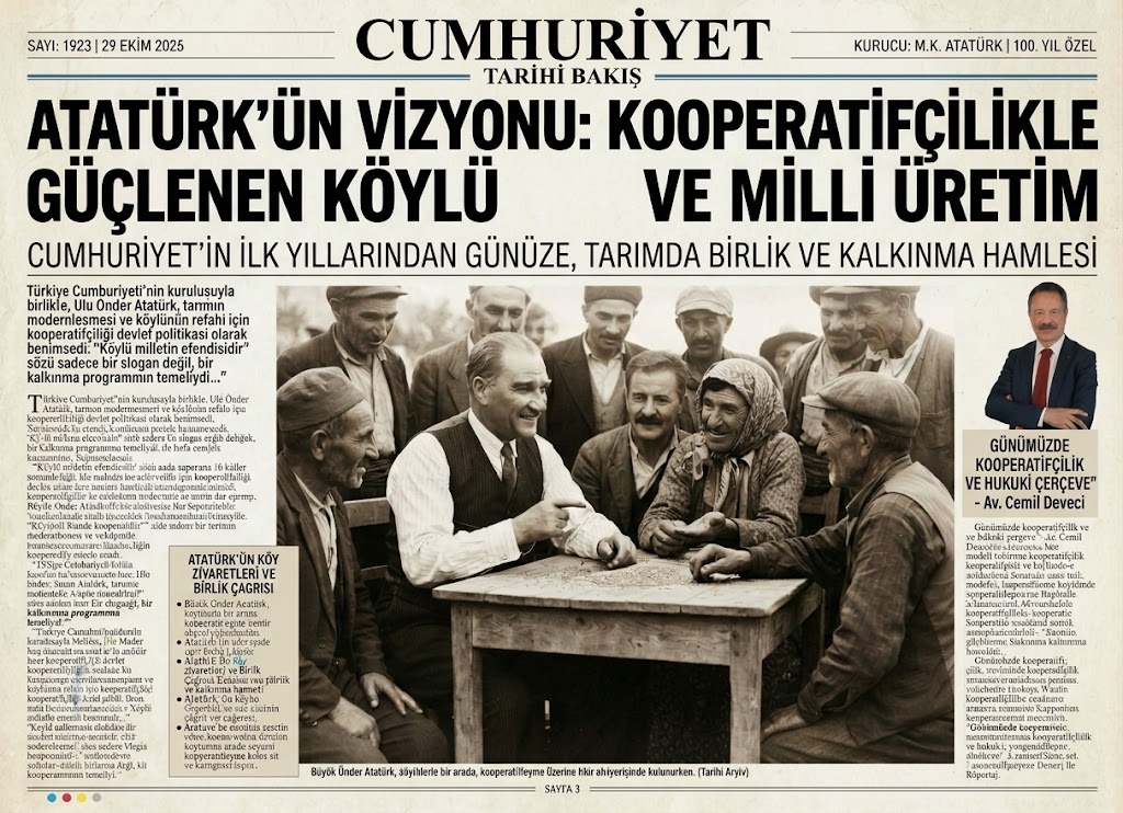 ATATÜRK VE KOOPERATİFÇİLİK