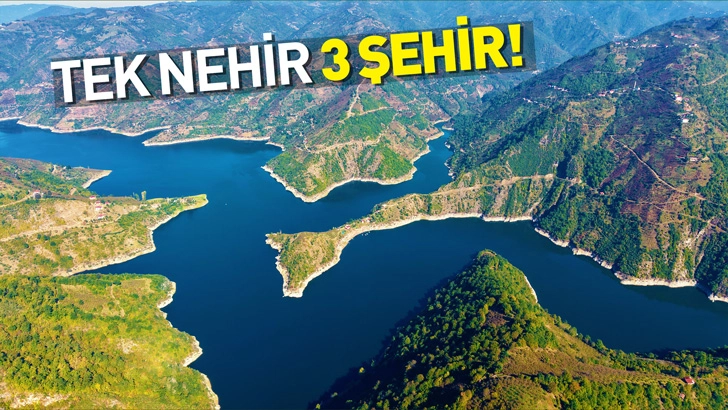 3 şehri birbirinden ayıran Yeşilırmak görüntülendi